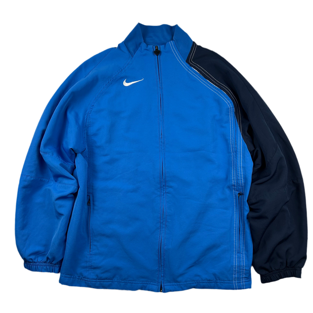 (S) Vintage Nike Windbreaker TwoTone Trackjacket Blau Dunkelblau