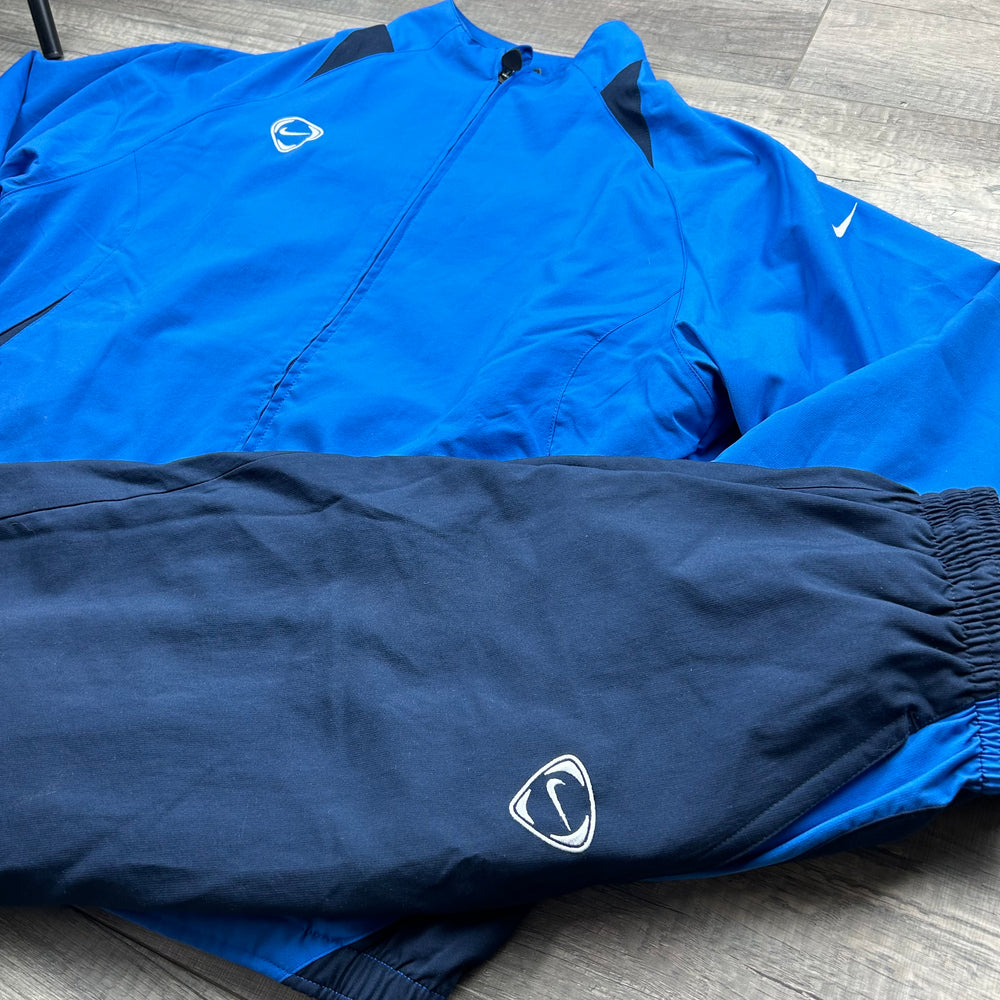 (M) Vintage Nike Tracksuit Trainingsanzug Blau Dunkelblau