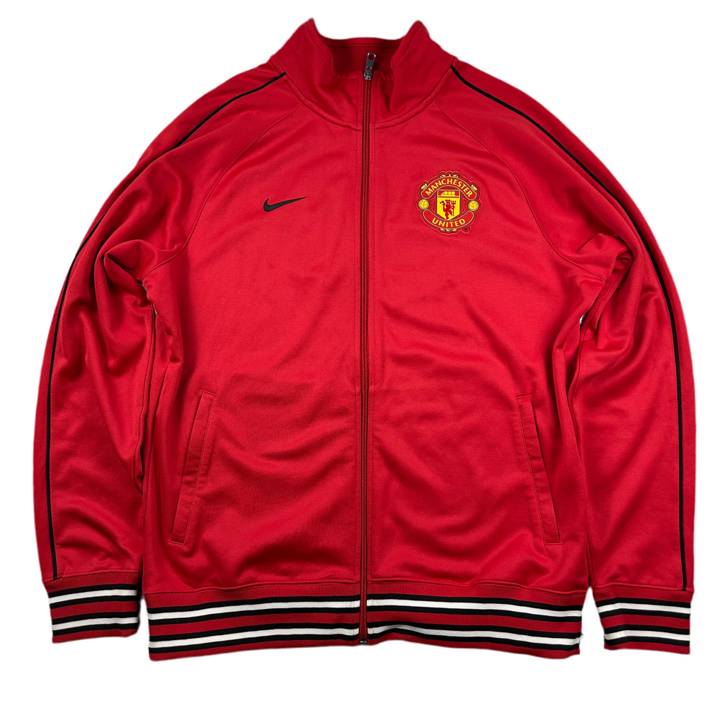 (L) Vintage Nike Manchester United Trainingsjacke Trackjacket Rot