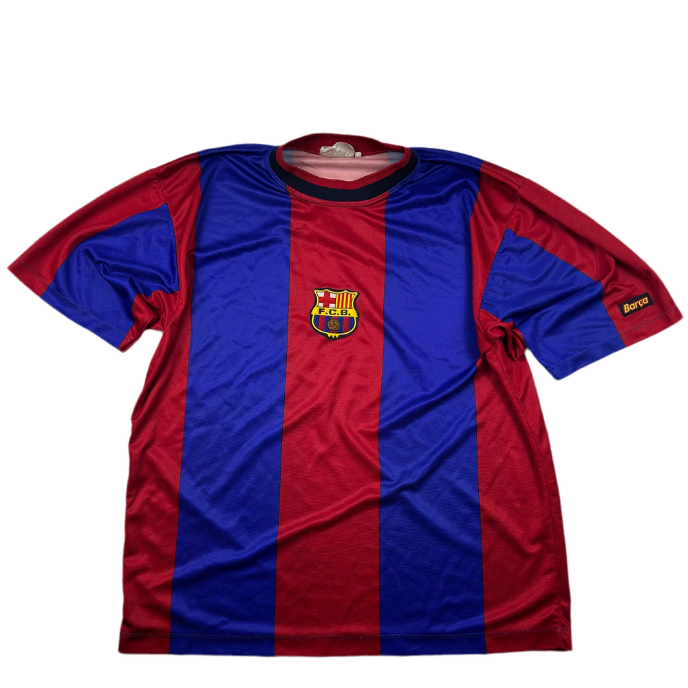 (L-XL) Vintage FC Barcelona Rivaldo Trikot Heimtrikot