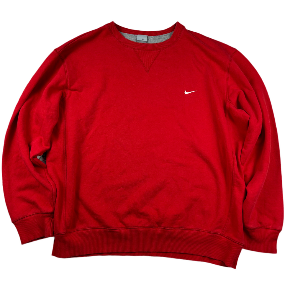 (XL) Vintage Nike Sweater Crewneck Pullover Rot