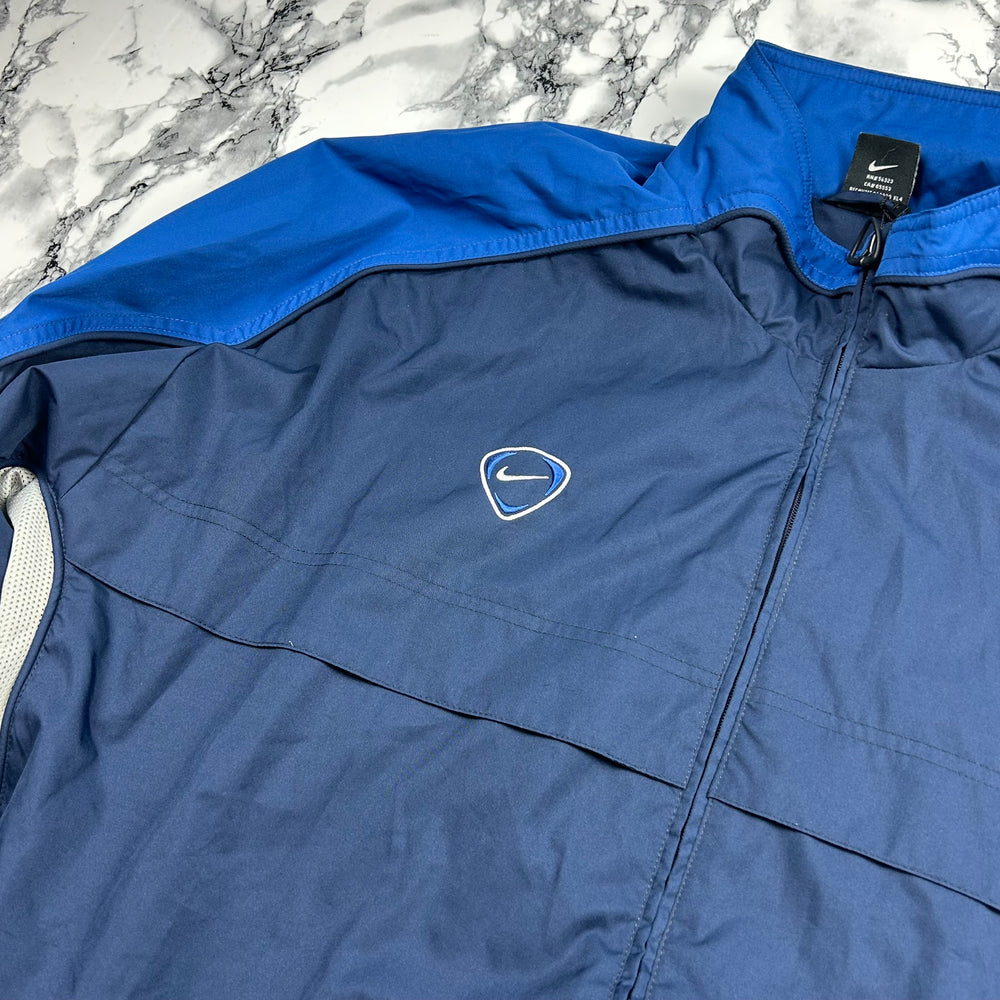 (XL) Vintage Nike Windbreaker Dunkelblau