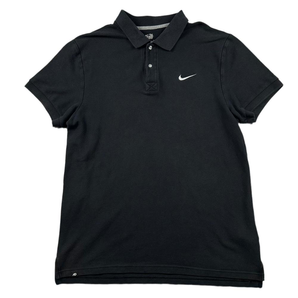 (L) Vintage Nike Poloshirt Polohemd 90s Schwarz