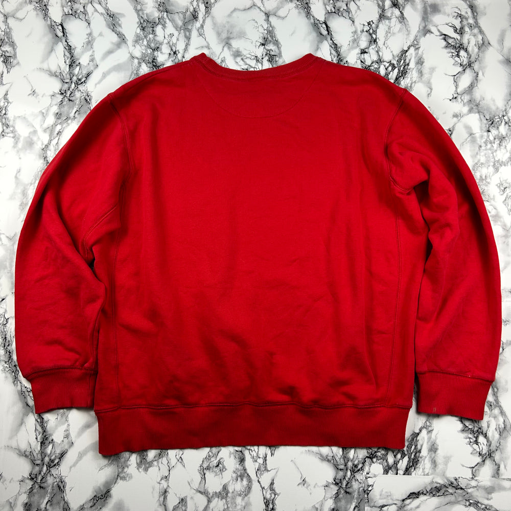 (XL) Vintage Nike Sweater Crewneck Pullover Rot