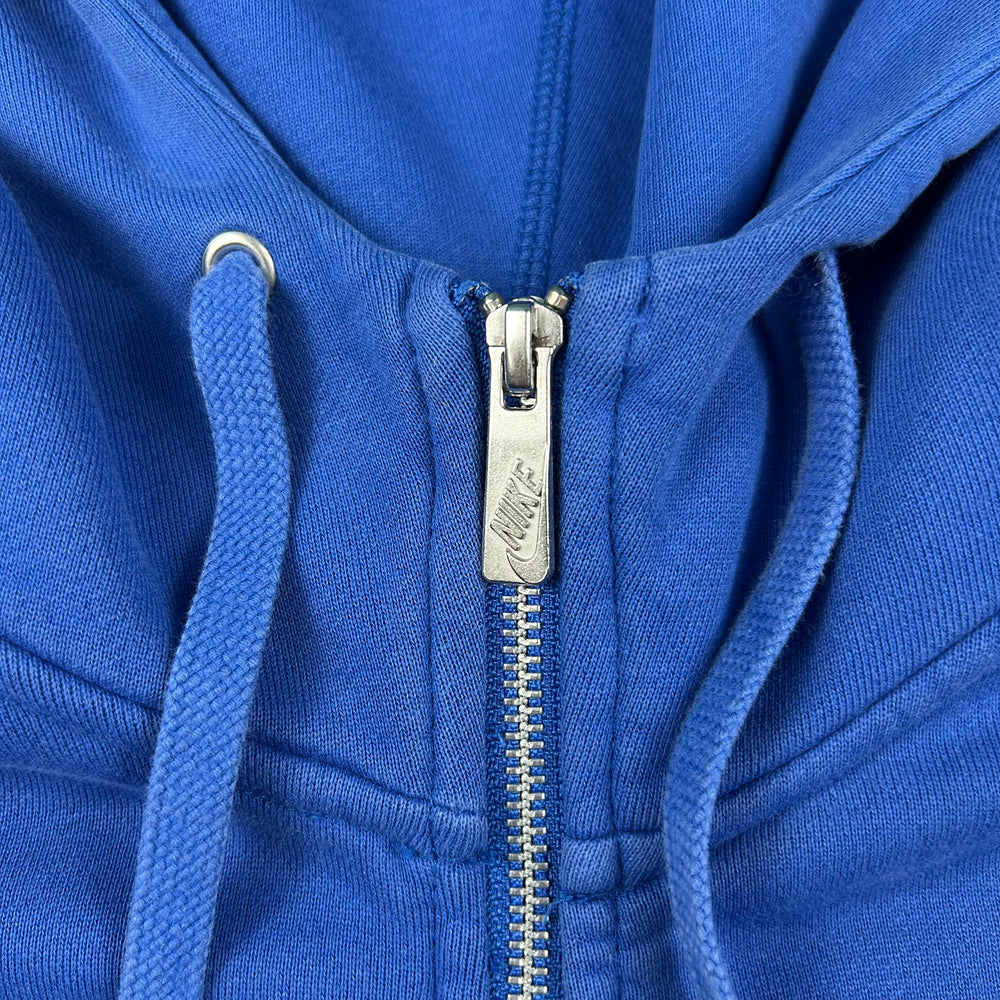 (M) Heavy Cotton Vintage Nike Jacke Hoodie Kapuzenjacke Blau