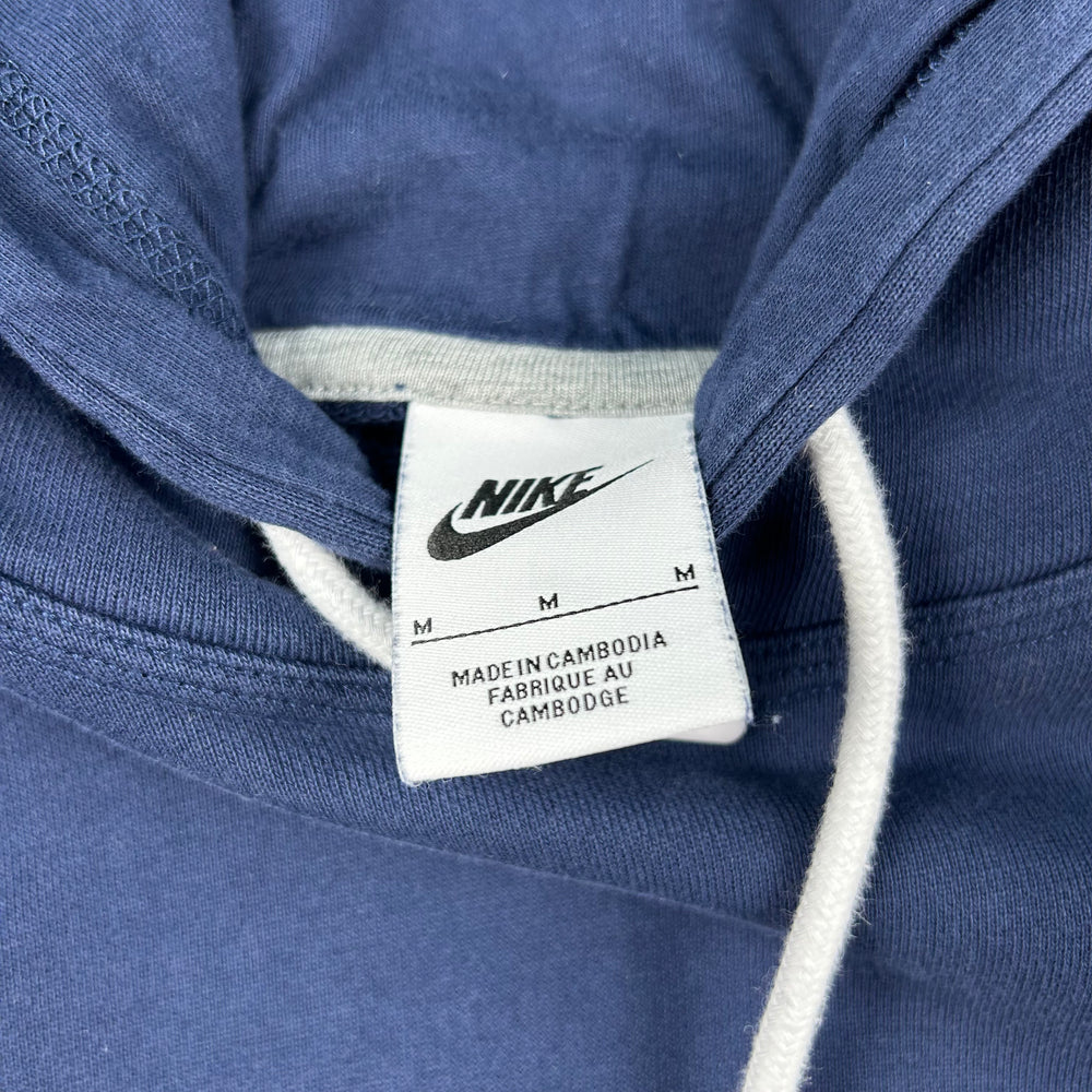 (M) Nike Hoodie Swoosh Gestickt Dunkelblau