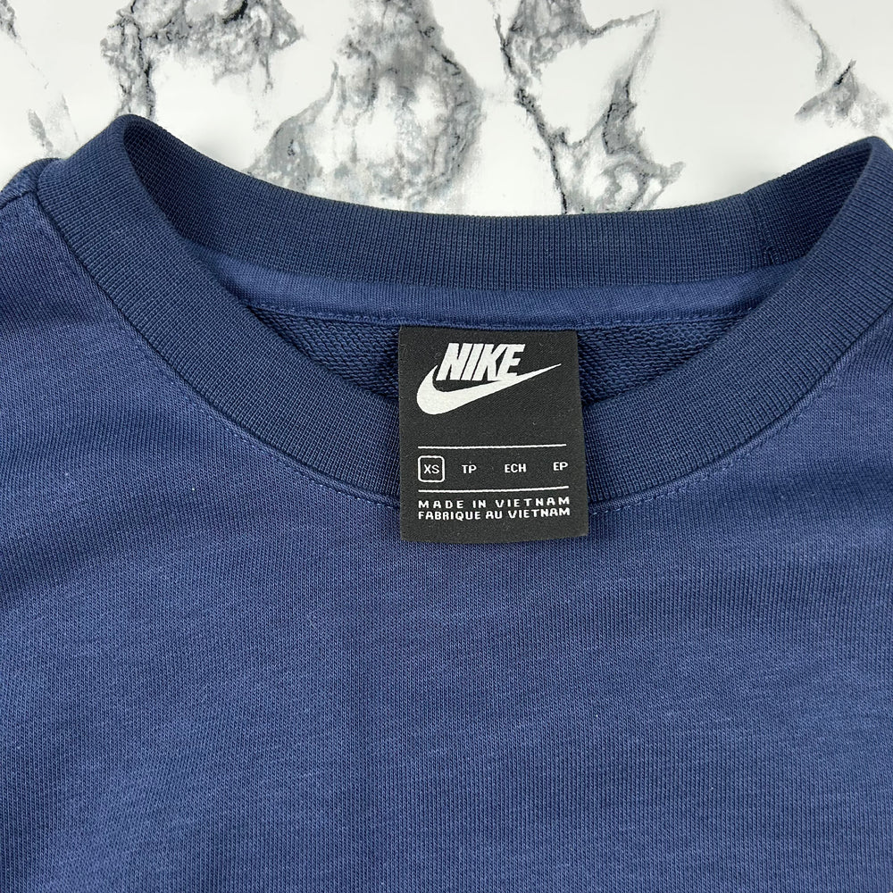 (XS) Nike Sweater Pullover Basic Dunkelblau