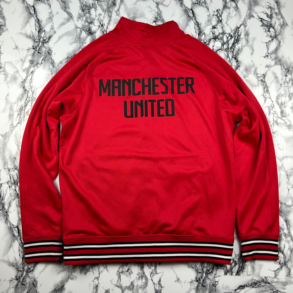 (L) Vintage Nike Manchester United Trainingsjacke Trackjacket Rot