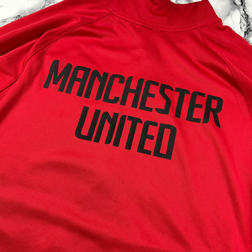 (L) Vintage Nike Manchester United Trainingsjacke Trackjacket Rot