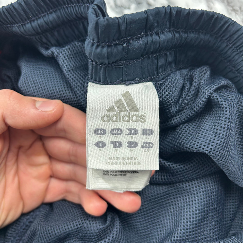 (S) Vintage Adidas Trackpants Trainingshose Dunkelblau Nylon