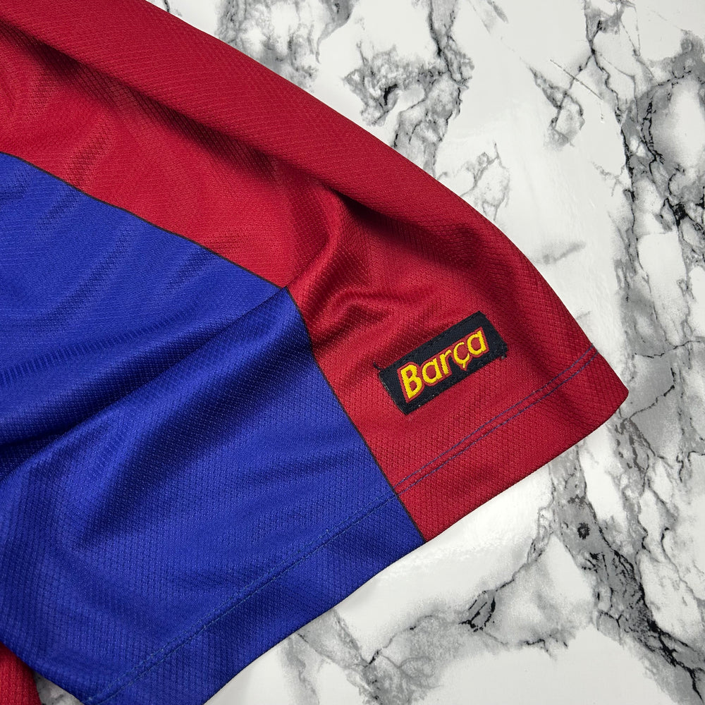 (L-XL) Vintage FC Barcelona Rivaldo Trikot Heimtrikot