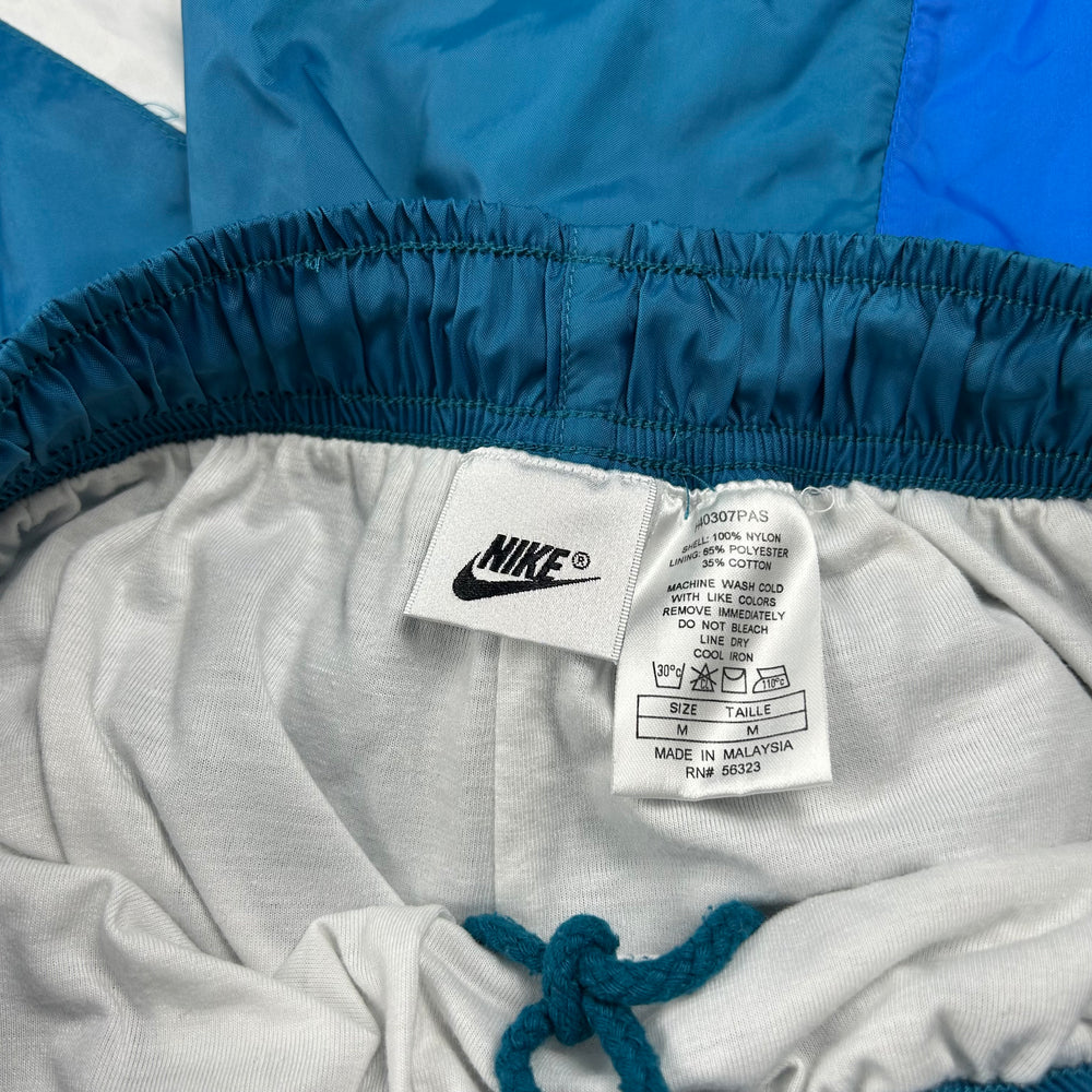 (M) Vintage Nike Tracksuit Trainingsanzug 90s Retro Blau Nylon