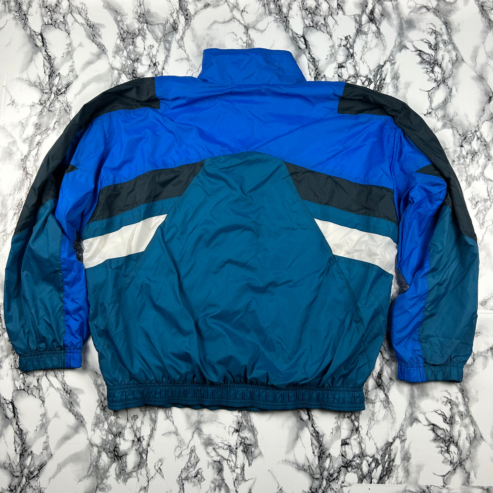 (M) Vintage Nike Tracksuit Trainingsanzug 90s Retro Blau Nylon