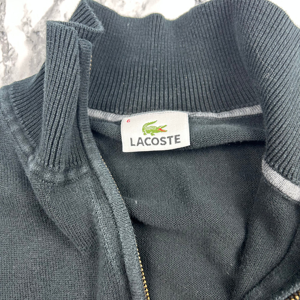 (M) Vintage Lacoste Rollkragen Pullover Rolli Schwarz