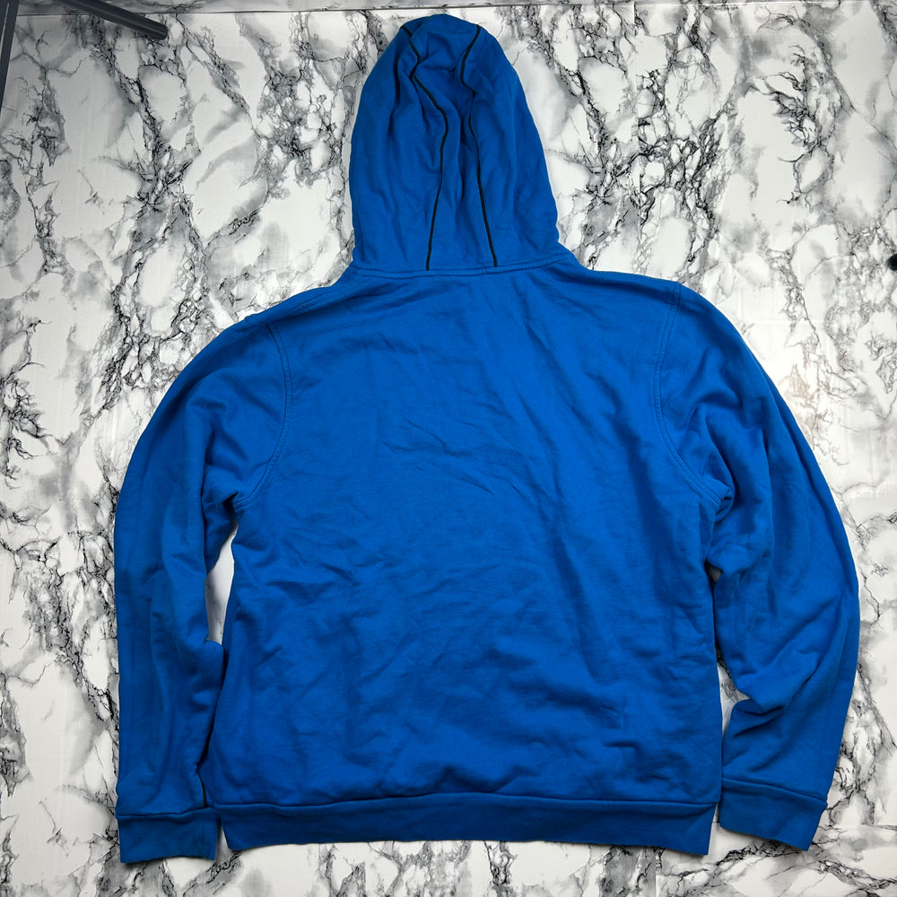 (L) Vintage Lacoste Hoodie Sweater Gesticktes Logo Blau