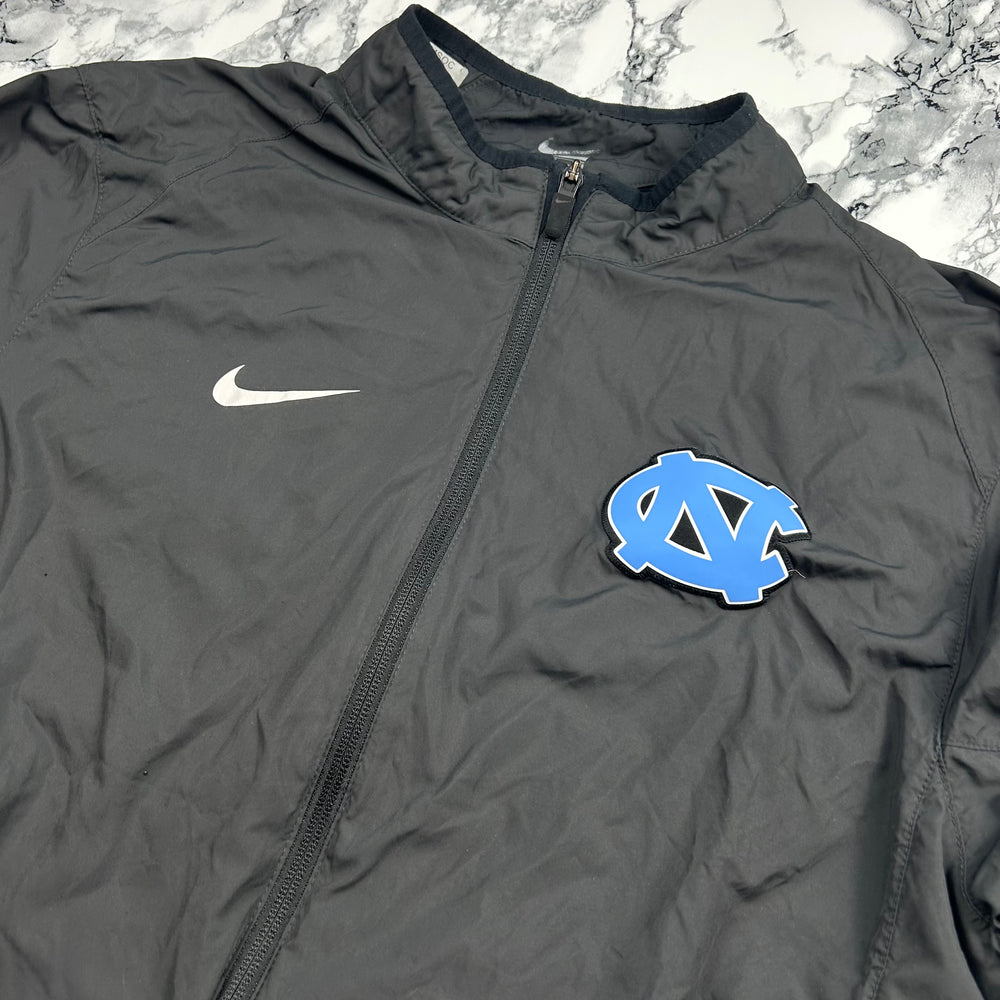 (M) Vintage Nike Nylon Windbreaker Schwarz Blau