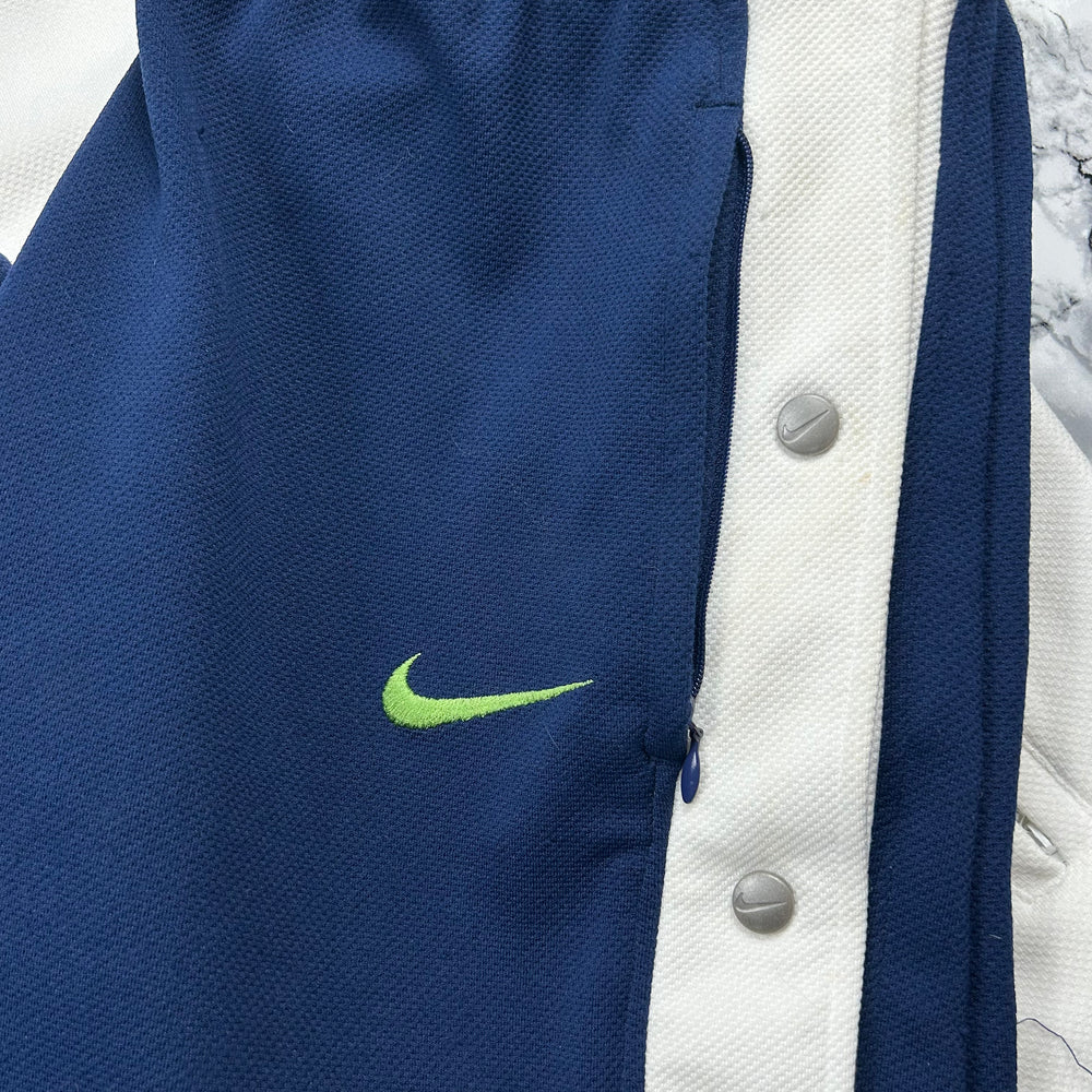 (M) Vintage Nike 90s Retro Trainingsanzug Tracksuit Blau Grün Weiß