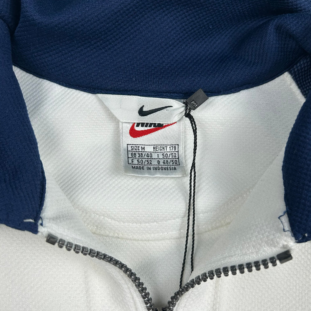 (M) Vintage Nike 90s Retro Trainingsanzug Tracksuit Blau Grün Weiß