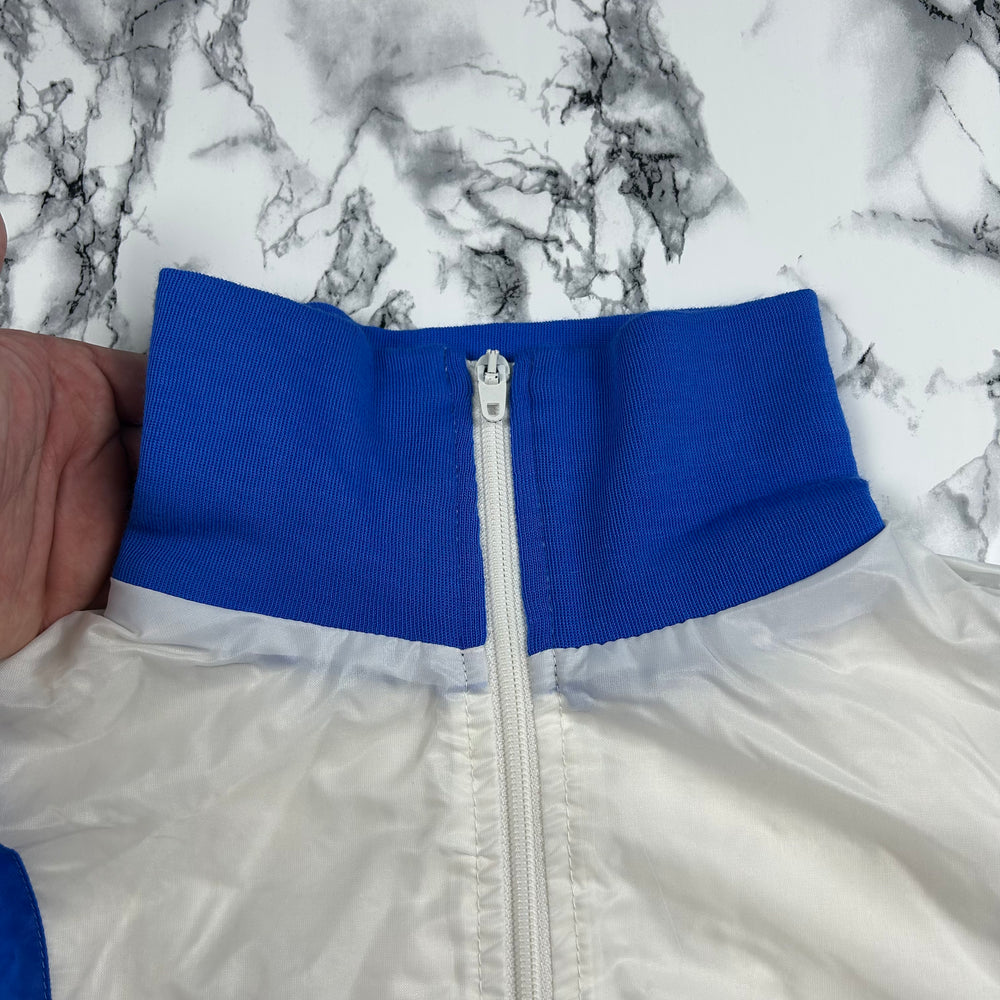 (M) Vintage US Champion Windbreaker Trackjacket Weiß Retro