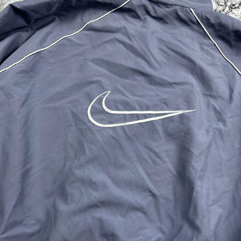 (S-M) Vintage Nike 90s Windbreaker Grau Weiß