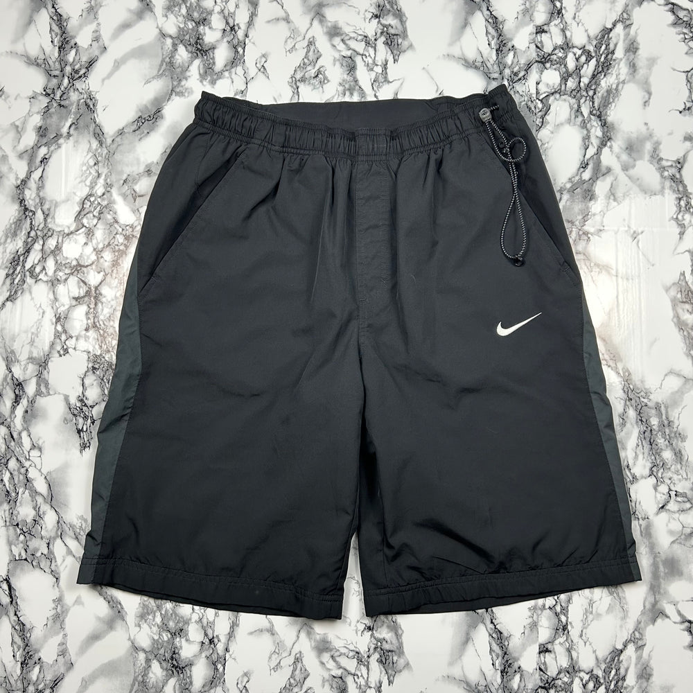 (M) Vintage Nike Trackshorts Shorts Nylon Schwarz