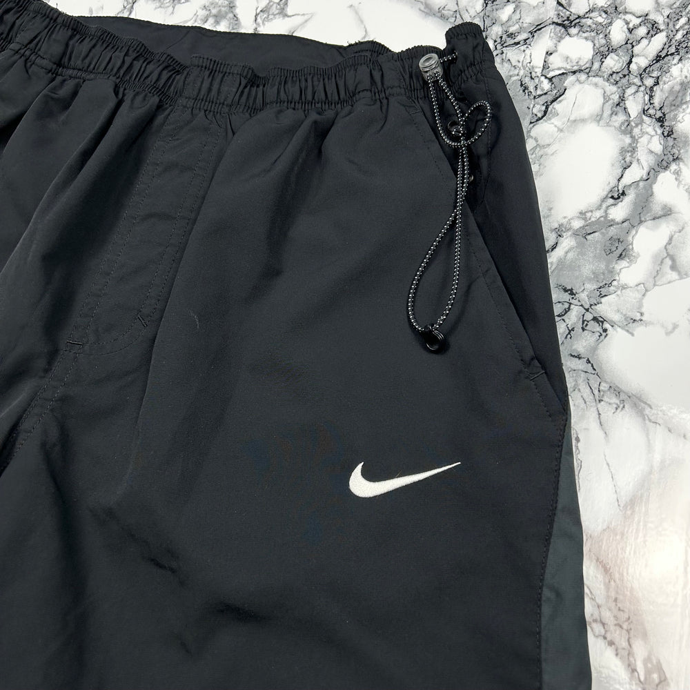 (M) Vintage Nike Trackshorts Shorts Nylon Schwarz