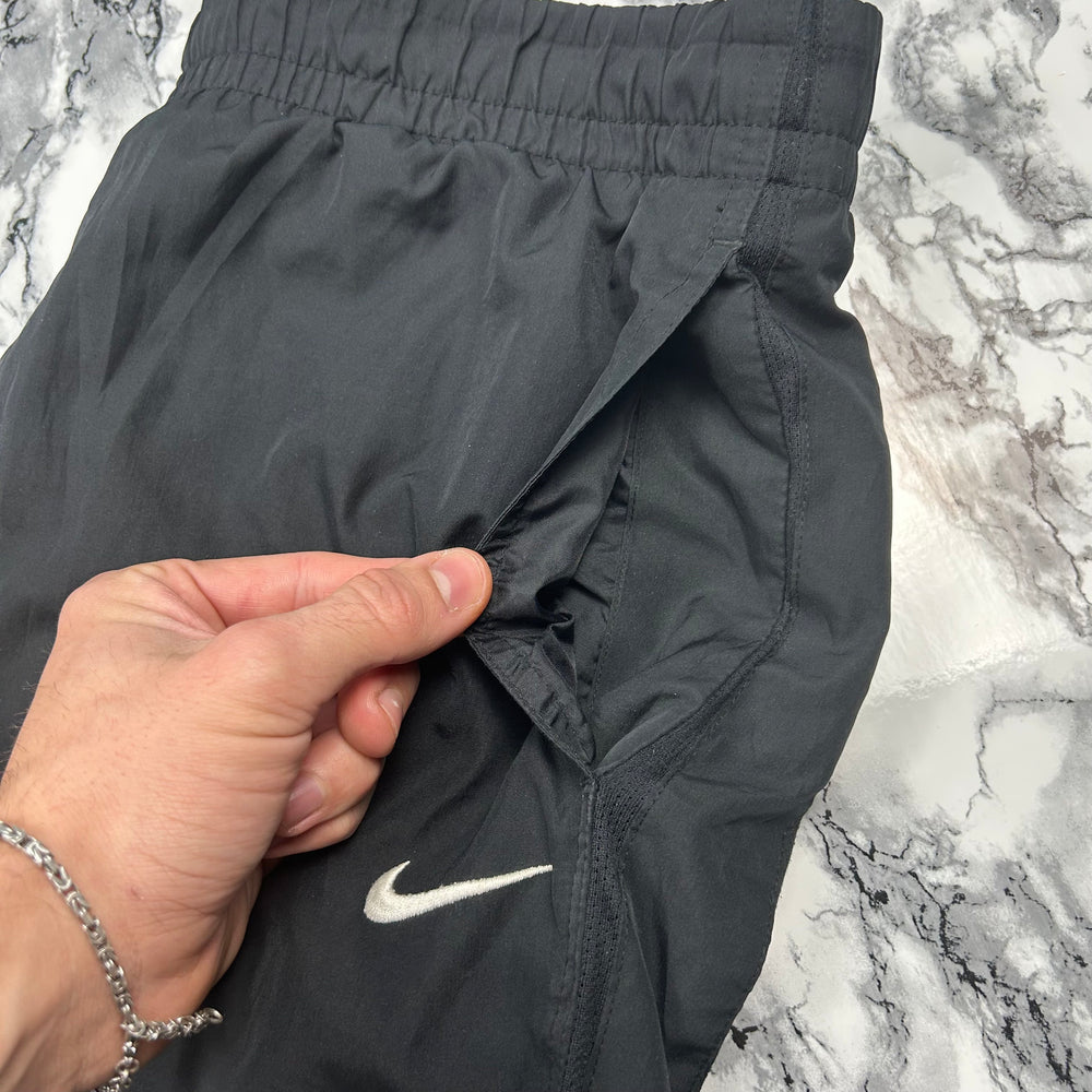 (M) Vintage Nike Trackpants Trainingshose Schwarz Nylon