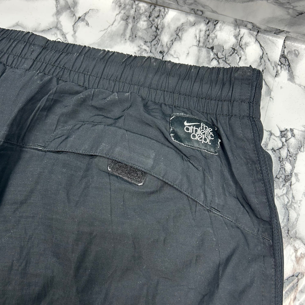 (M) Vintage Nike Trackpants Trainingshose Schwarz Nylon