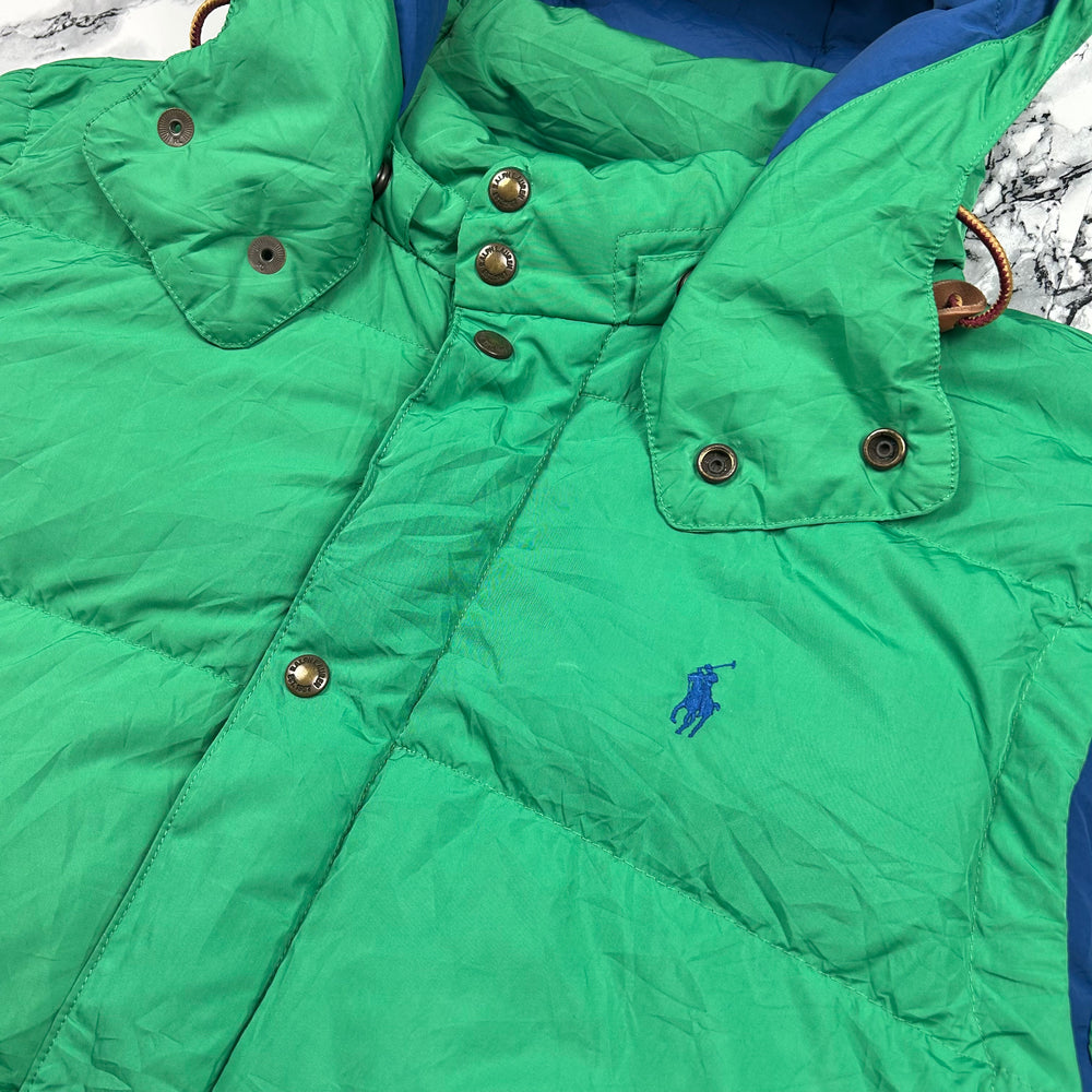 (XXL) Vintage Polo Ralph Lauren Daunenweste Grün